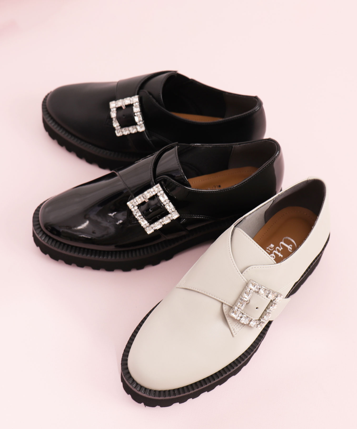 美品 DIANA ビジュー バックル ローファー artemis by DIANA｜ビジューバックル厚底ローファー | Rakuten