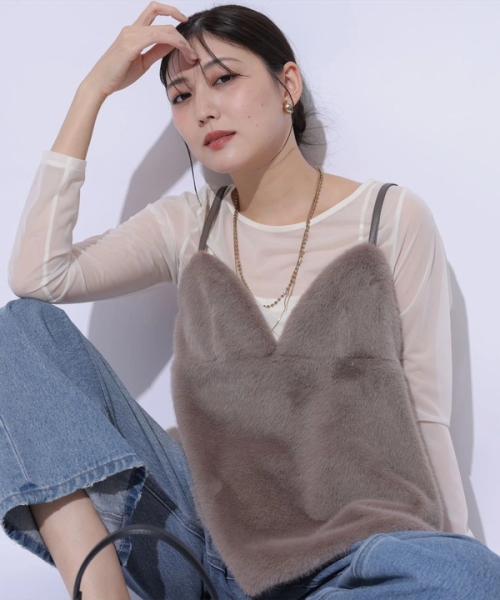 Mystrada ファー キャミ 新品 Mystrada ファー キャミ 新品