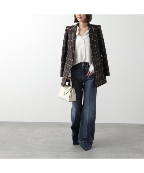 YVES SAINT LAURENT】 check design jacket