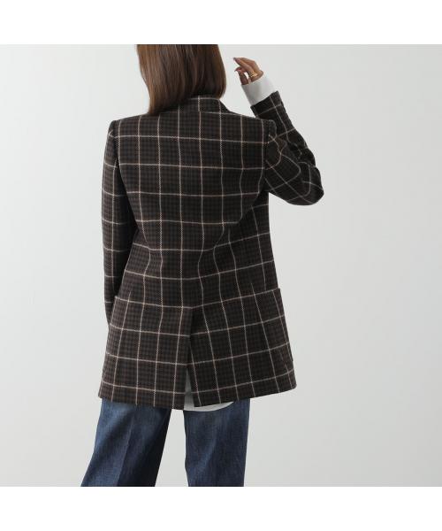 YVES SAINT LAURENT】 check design jacket