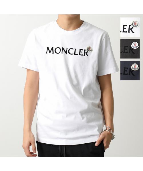 MONCLER ホワイト ロゴ Tシャツ