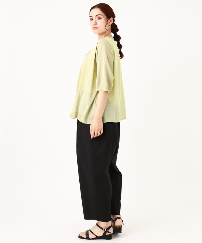 セール 20%OFF】【大きいサイズ】タックパンツ(506730219