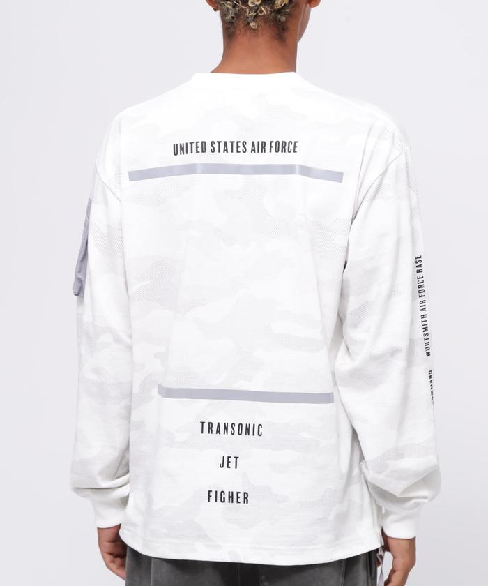 通販 SIDE  T－SHIRT STENCIL ZIP トップス
