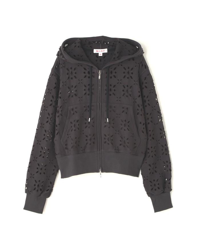MASU/エムエーエスユー/FLOWER HOLE ZIP-UP SWEAT PARKA/MPFW MASU/エムエーエスユー/FLOWER HOLE ZIP-UP SWEAT PARKA/MPFW