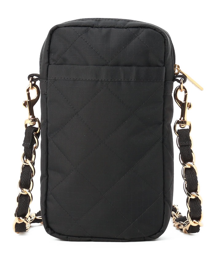 CHAIN MINI PHONE CRSBDYブラックチェーンキルト(506676290 CHAIN MINI PHONE CRSBDYブラックチェーンキルト(506676290