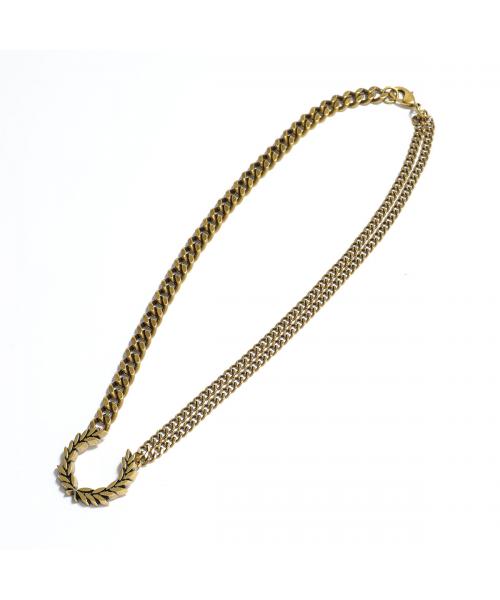 FRED PERRY ネックレス MS4713 DBL CHAIN LAUREL WRTH NECKLACE FRED PERRY ネックレス MS4713 DBL CHAIN LAUREL WRTH NECKLACE