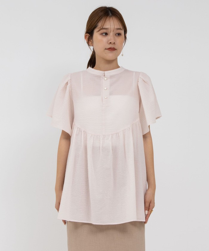 セール 40%OFF】ミラクルウェーブ2WAYペプラムブラウス