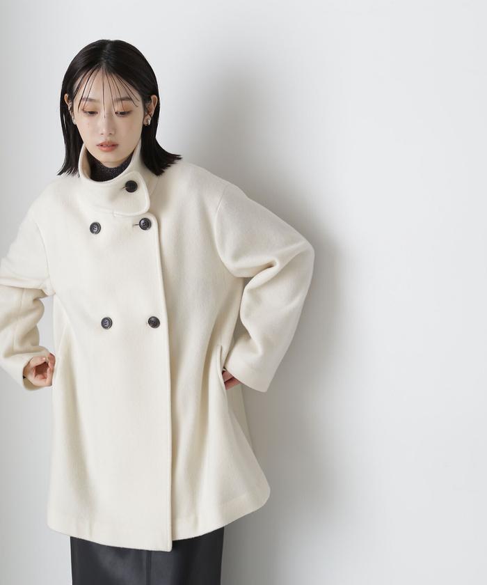セール 30%OFF】スタンドネックミドルコート 24AW(506514596