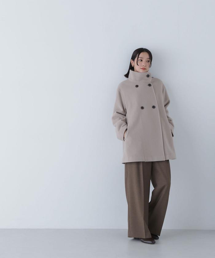 セール 30%OFF】スタンドネックミドルコート 24AW(506514596 セール 30%OFF】スタンドネックミドルコート 24AW(506514596