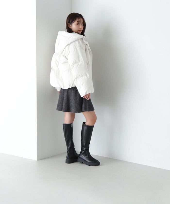 ナチュラルビューティーベーシック ショートフードダウン　24AW ブラック　М 楽天市場】【SALE／10%OFF】ショートフードダウン NATURAL