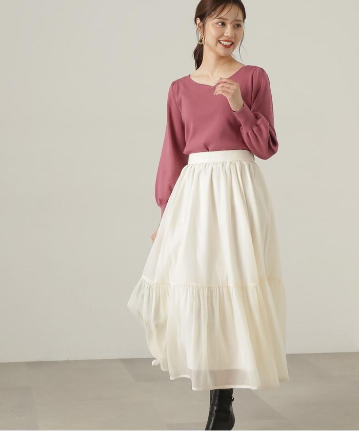 avec deuxclefs 24AW アイレットスカート