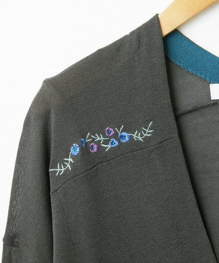 Flor フラワー刺繍トッパーカーディガン Jocomomola｜Flor フラワー刺繍トッパーカーディガン | Rakuten