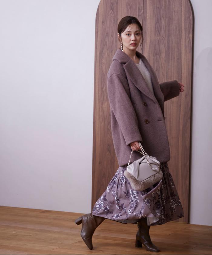 セール】ミドル丈シャギーコート 24AW(506590312