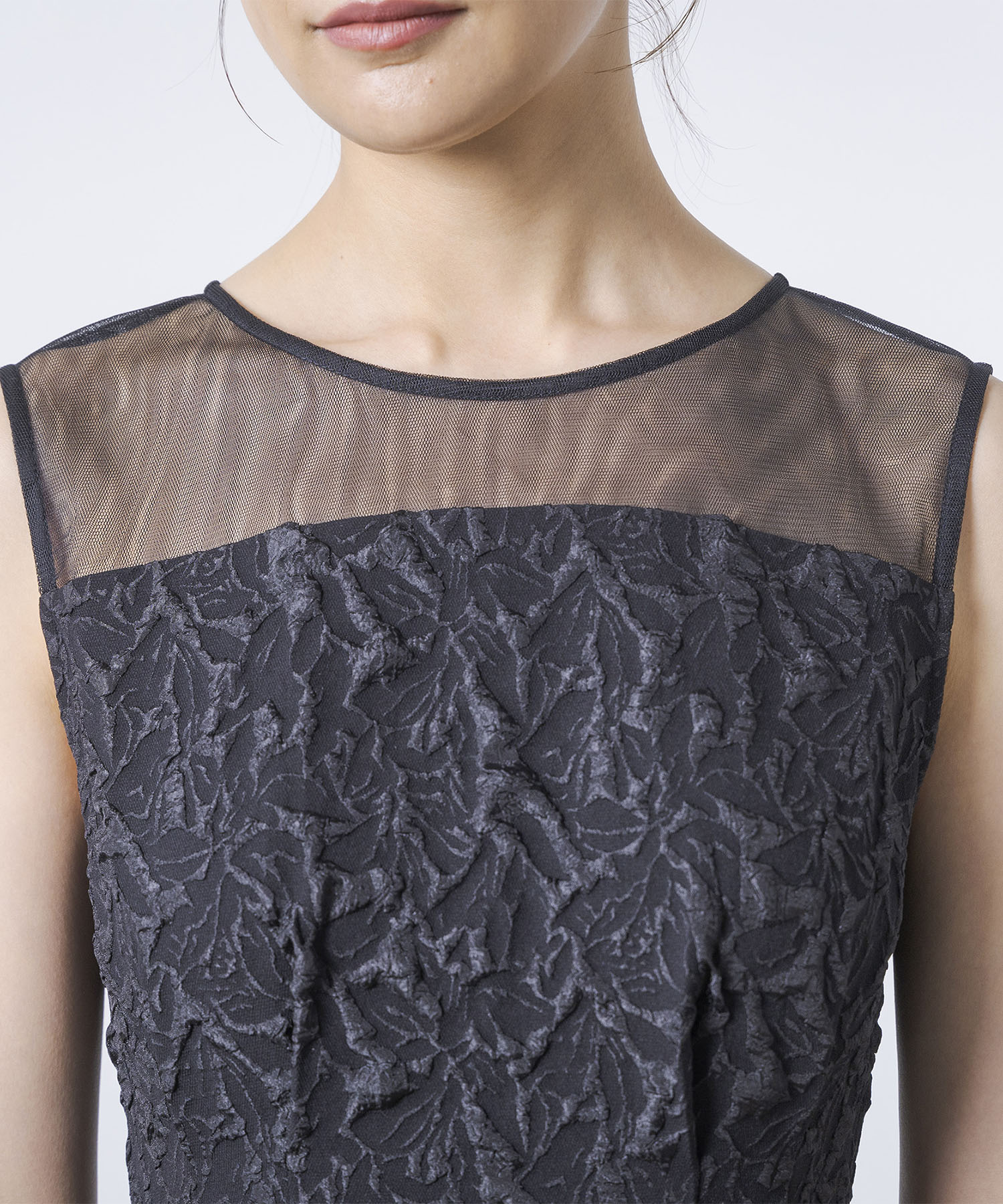 form forma フォルムフォルマ 2way ジャガードドレス フォルムフォルマ form forma 2way【シアーボレロ付き