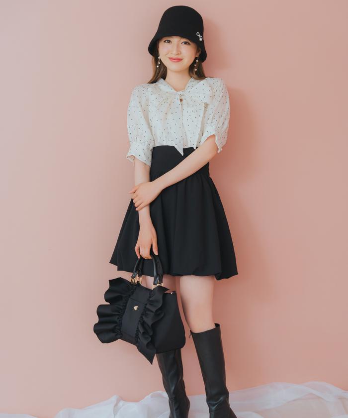 【美品 ヴィンテージ】ブラウン 巻スカート サイドボタン トクコ プルミエヴォル 大きいサイズ】ラウンド切り替えティアードスカート /洗濯機で