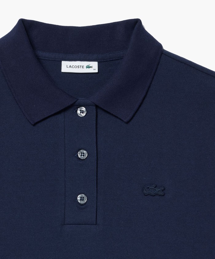 セール】ラコステ LACOSTE ルーズフィット5分袖ポロドレス
