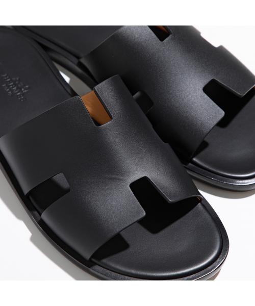 デイリーユースに最適♪【HERMES】レザースポーツサンダル HERMES サンダル Izmir イズミール H041141ZH レザー(506764504
