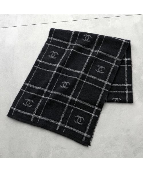 CHANEL ニットマフラー AAA348 B17734 ウール カシミヤ シルク CHANEL ニットマフラー AAA348 B17734 ウール カシミヤ シルク