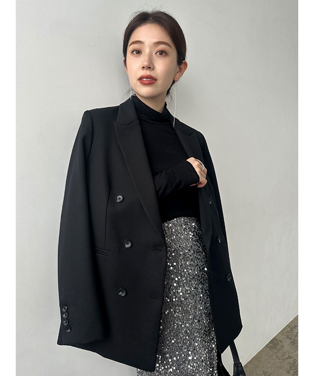 CLEL】Soft W Similar Gabardine Vintage Design Tailored JKT
