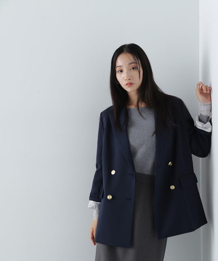 ダブルブレストボクシージャケット 24AW(506514602 ダブルブレストボクシージャケット 24AW(506514602