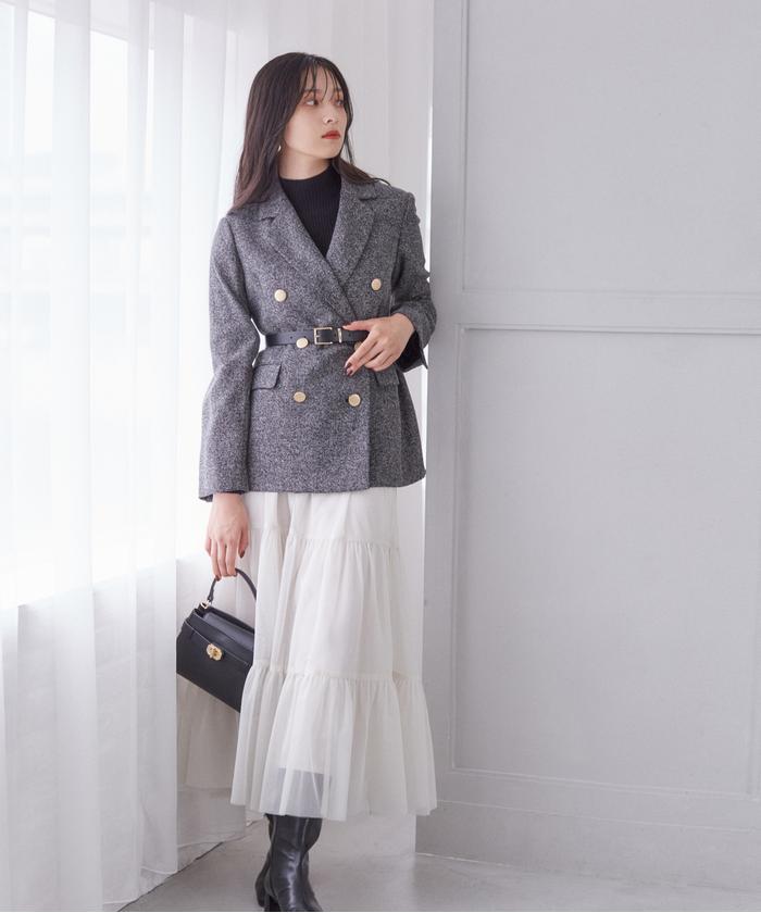 セール 50%OFF】ダブルテーラードジャケット24AW(506697527