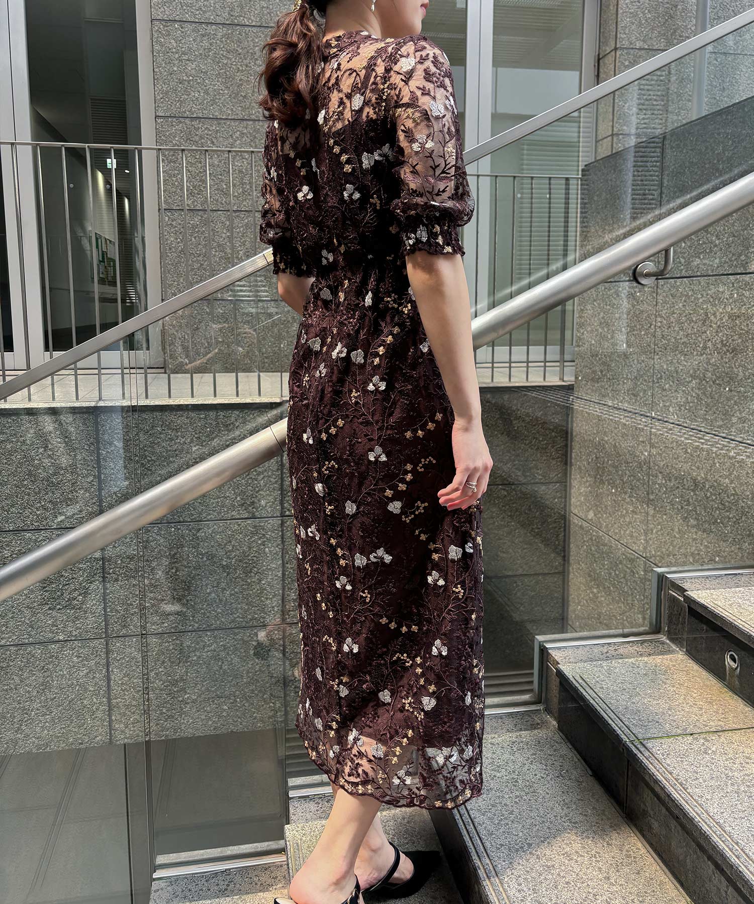 セール】アイティ aity アンティーク刺繍レースドレス 結婚式