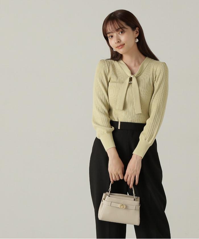 セール】クロスタイ付きニット24AW(506770432) | プロポーション セール】クロスタイ付きニット24AW(506770432) | プロポーション