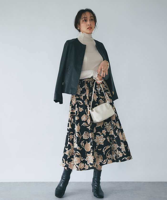 La Boutique bon bon レザージャケット クーポン】【セール 50%OFF】【La boutique BonBon】ノーカラー