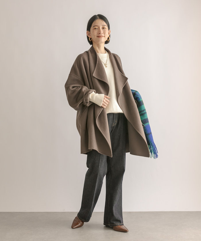 クーポン】【セール 50%OFF】【RIVE DROITE】ショールカラー クーポン】【セール 50%OFF】【RIVE DROITE】ショールカラー
