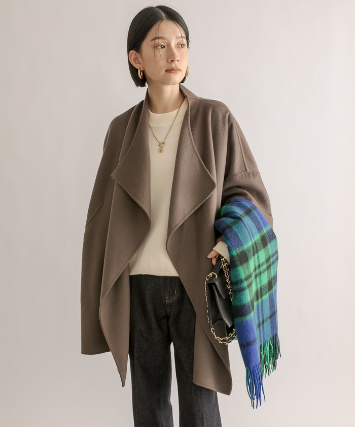 クーポン】【セール 50%OFF】【RIVE DROITE】ショールカラー クーポン】【セール 50%OFF】【RIVE DROITE】ショールカラー