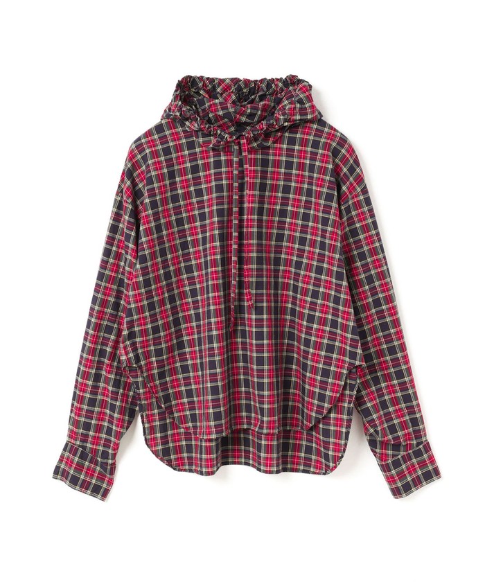 セール 30%OFF】mizuiro ind チェックギャザーフードプル