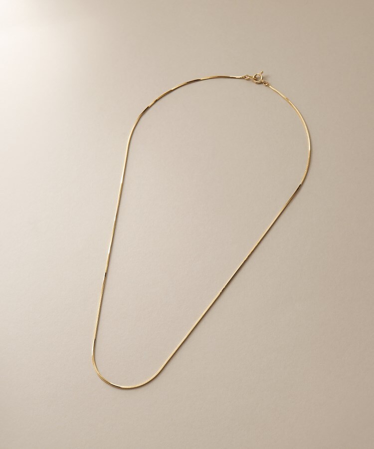 ココシュニック 18k 22cmネックレス K18ダイヤモンド 挟み込みネックレス（ネックレス） | COCOSHNIK
