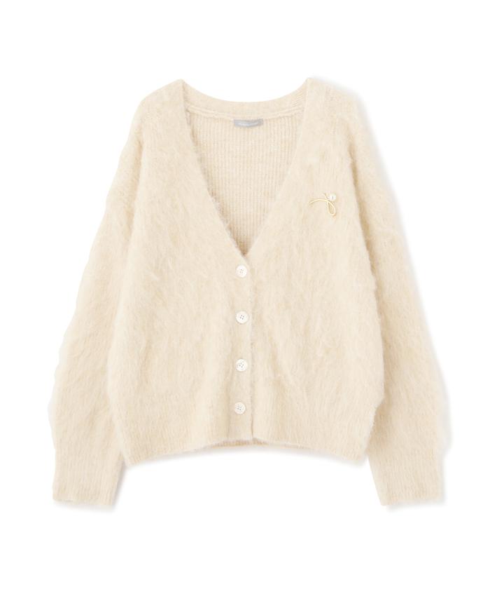 ブローチ付きエアリーニット セール55%OFF】ブローチ付きエアリーニット(506269707) | ジル
