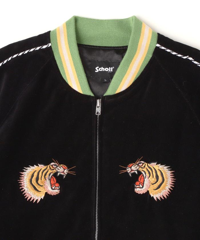SOUVENIR JACKET/スーベニアスカジャン 顔虎(506777261 SOUVENIR JACKET/スーベニアスカジャン 顔虎(506777261
