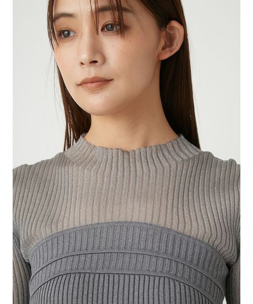 セール 50%OFF】シュリンクジャガードペプラムニット(506778605