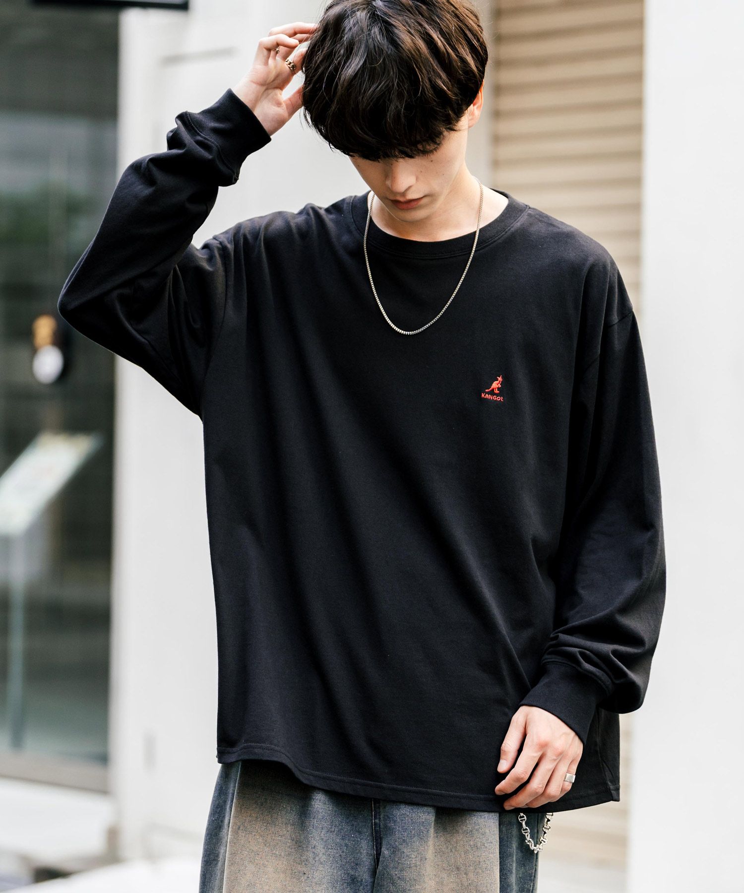 treasure ヒョンソク着用ハーレーダビッドソン長袖ロンt