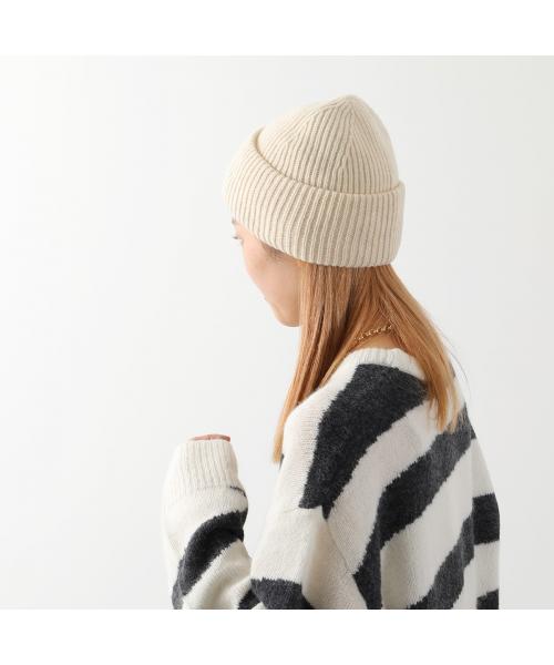 Acne Studios ニット帽 C40270 スモールFaceロゴ ビーニー Acne Studios ニット帽 C40270 スモールFaceロゴ ビーニー