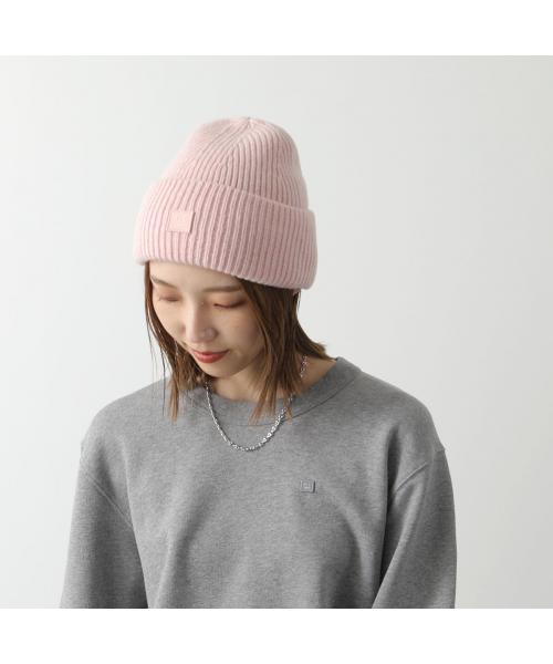 Acne Studios ニット帽 C40270 スモールFaceロゴ ビーニー Acne Studios ニット帽 C40270 スモールFaceロゴ ビーニー