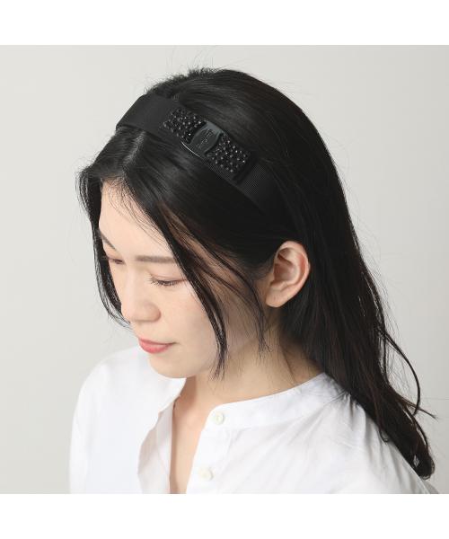 希少品美品✨Ferragamo フェラガモ カチューシャ　レッド　ロゴプレート 希少品美品✨Ferragamo フェラガモ カチューシャ レッド ロゴ