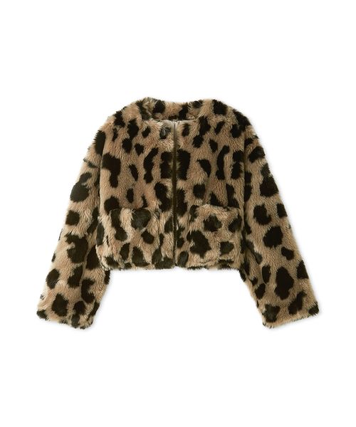 セール 50%OFF】クロップドファージャケット(506771055) | ミラ