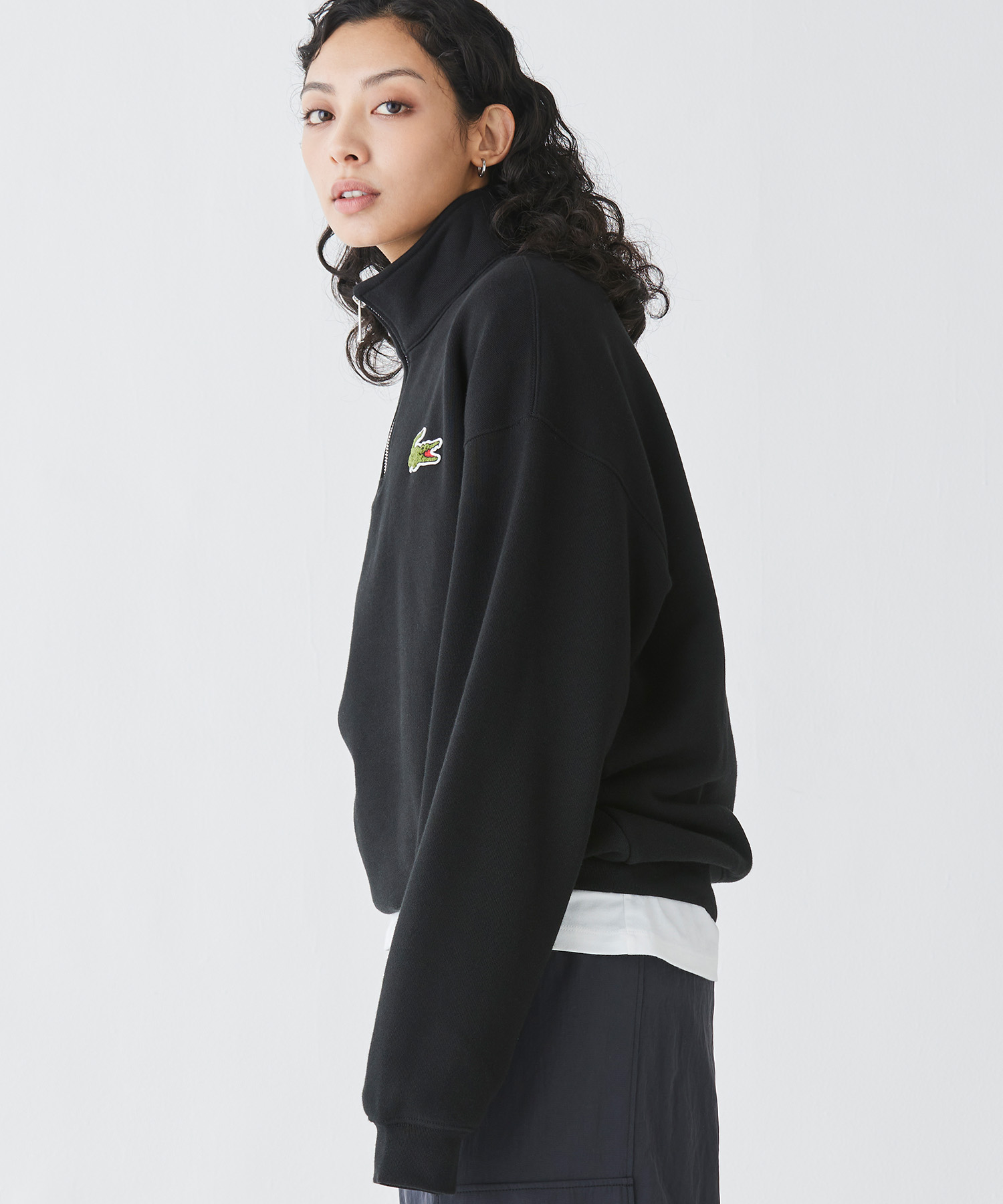 クーポン】【セール 40%OFF】ラコステ LACOSTE ハーフジップ