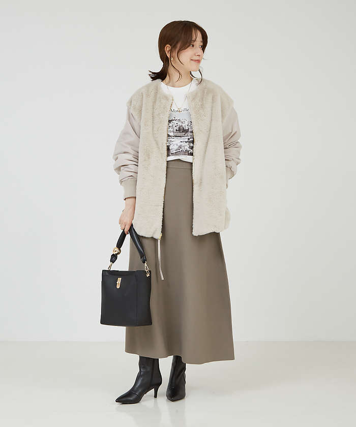 ファーコンビリバーシブルブルゾン(506786194) | ａｂａｈｏｕｓｅ ｍａｖｉｅ(abahouse mavie) - d fashion