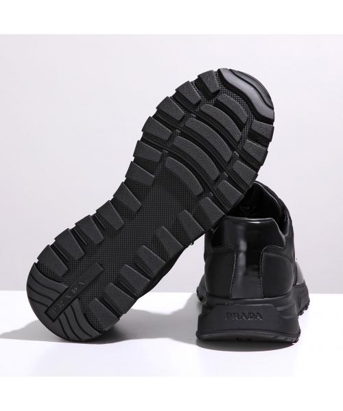 PRADA スニーカー 2EE369 3LF5 Re－Nylon×ブラッシュドレザー