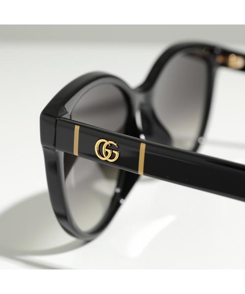 GUCCI ブラックサングラス GGロゴ付き グッチ GUCCI GUCCI サングラス GG0022S スクエア型 GGロゴ