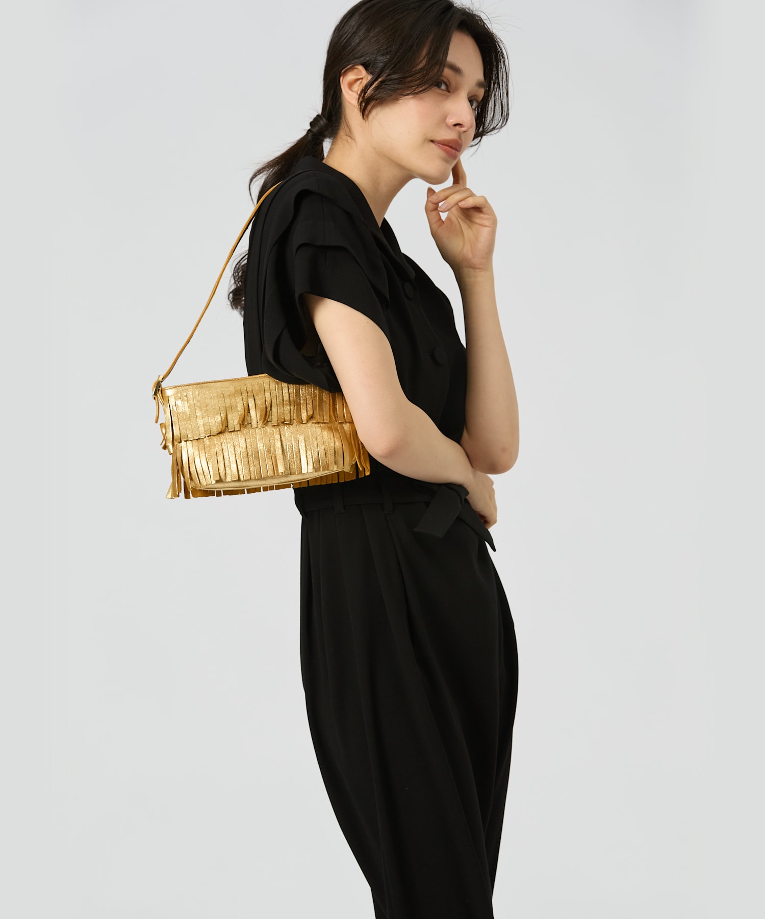 ワンピース RONRON SQUARE SUSPENDER DRESS BEIGE RR25BOP4199BE レースカラーレトロワンピース﻿﻿ 6054 - 韓国ファッション通販