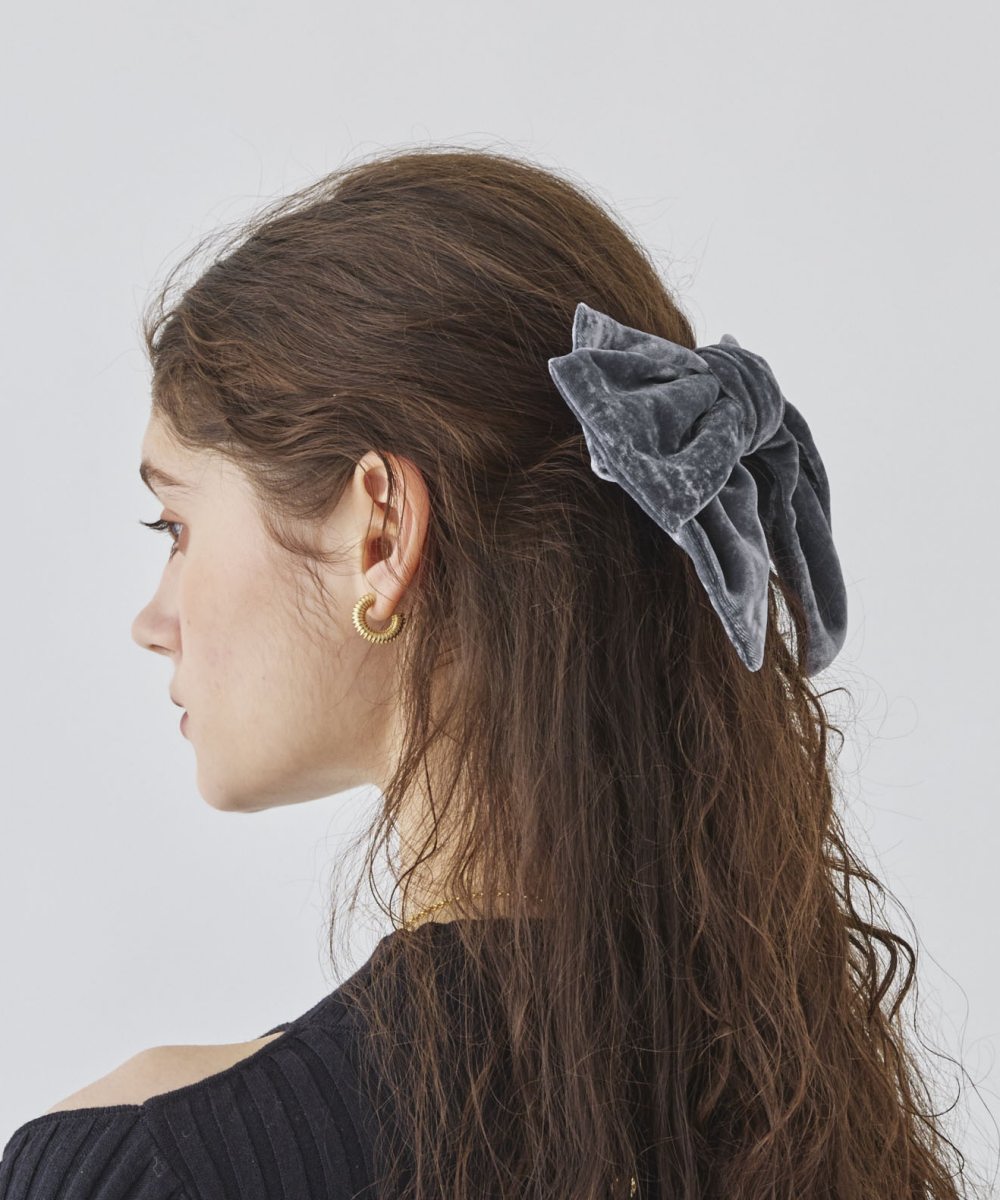 ヘアアクセサリー Chapeau d' O Velour Ribbon D.Clip OVERRIDE｜Chapeau d' O Velour Ribbon D.Clip | Rakuten