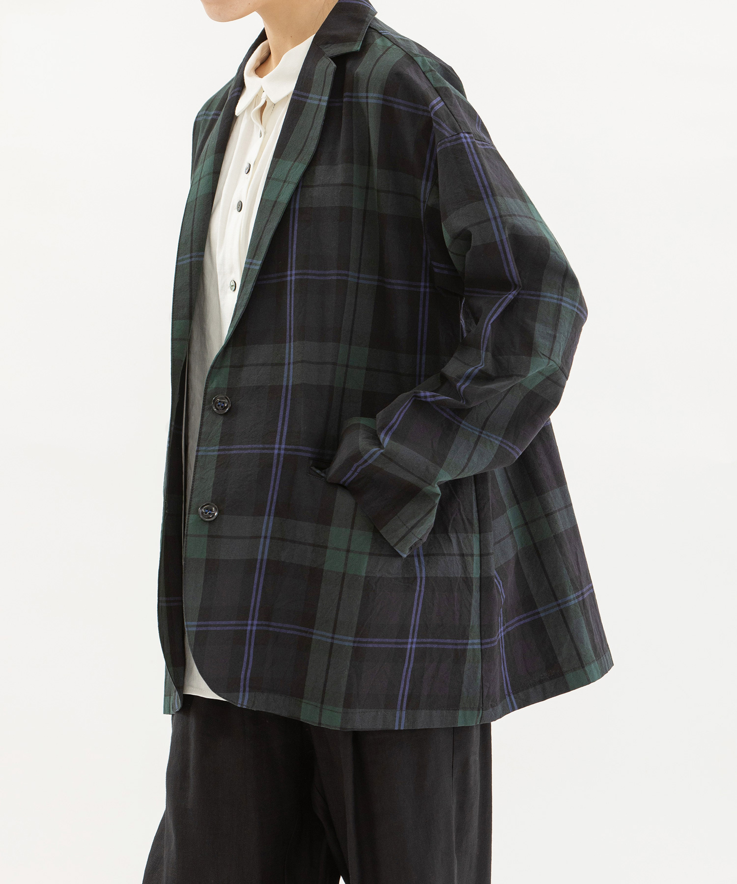 週末SALE ラルフローレン ポンチョ ブラックウォッチチェック