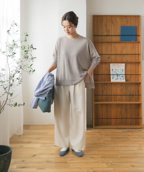 セール 30%OFF】ウォッシャブルウールワイドプルオーバー