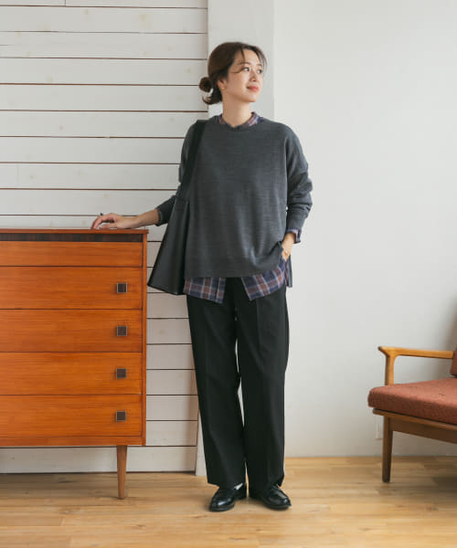 セール 30%OFF】ウォッシャブルウールワイドプルオーバー