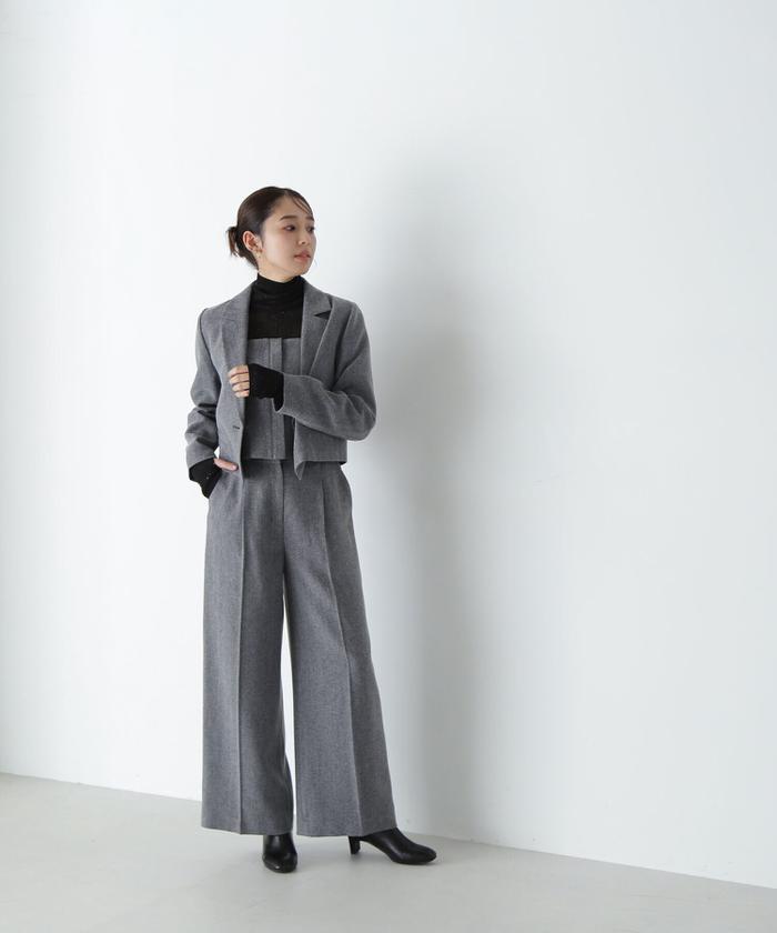 美品　ナチュラルビューティーベーシック ステファニー スーツ セットアップ 楽天市場】＜ステファニーセットアップ＞ジャケット NATURAL